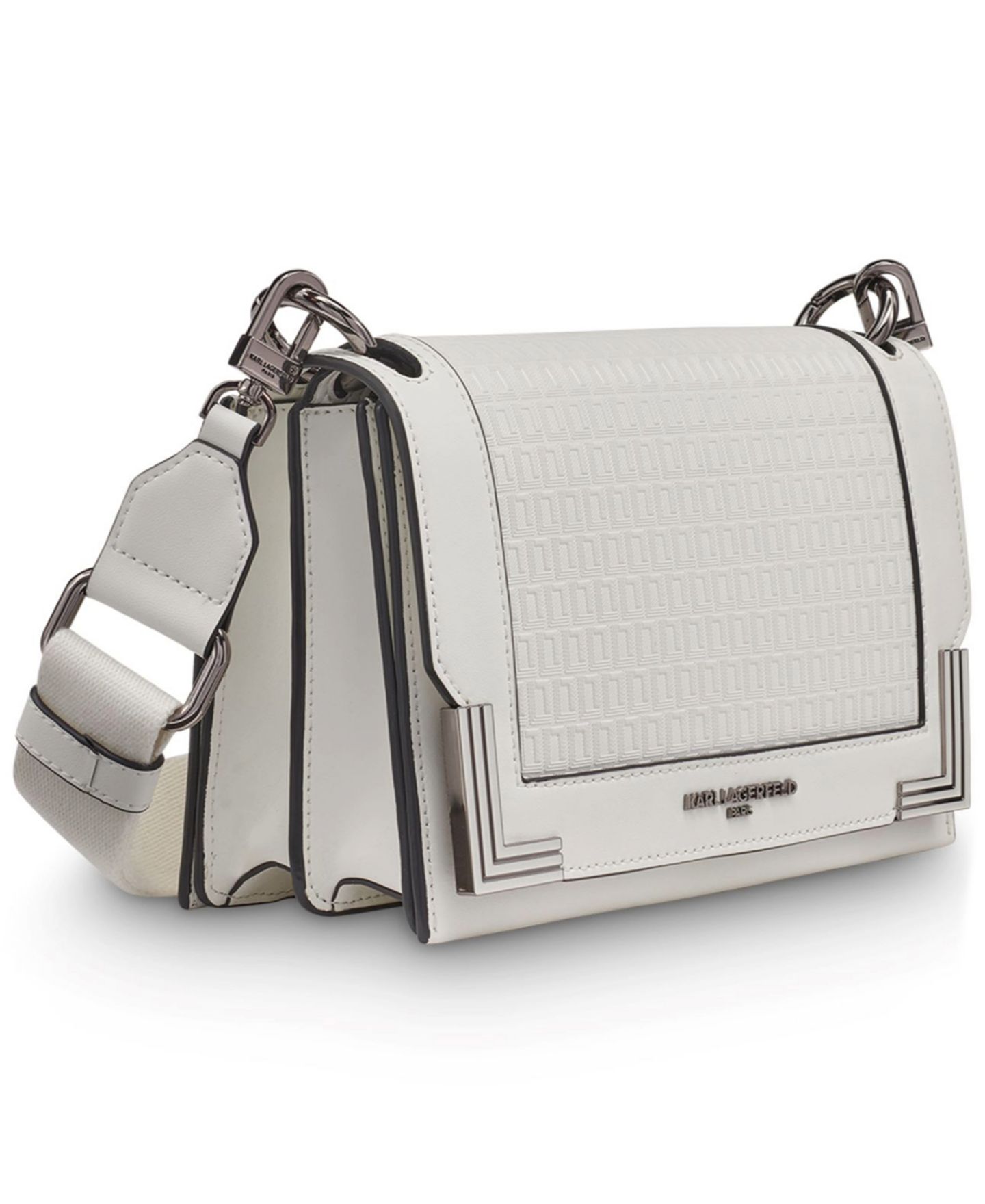 Женская сумка KARL LAGERFELD PARIS Camille Crossbody, цвет: Зимний белый — фото 3