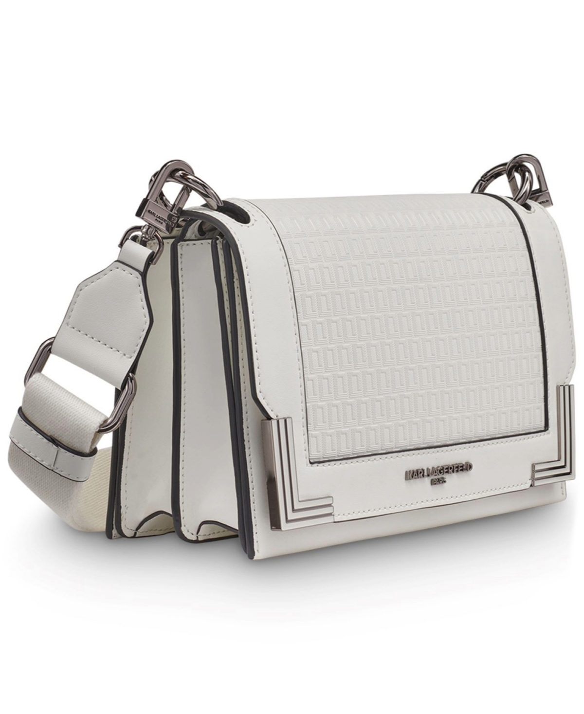 Karl Lagerfeld Camille Crossbody Handbag In White