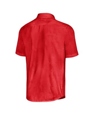 Men's Crimson Alabama Crimson Tide Sport Coconut Point Palm Vista IslandZone Button-Up Shirt