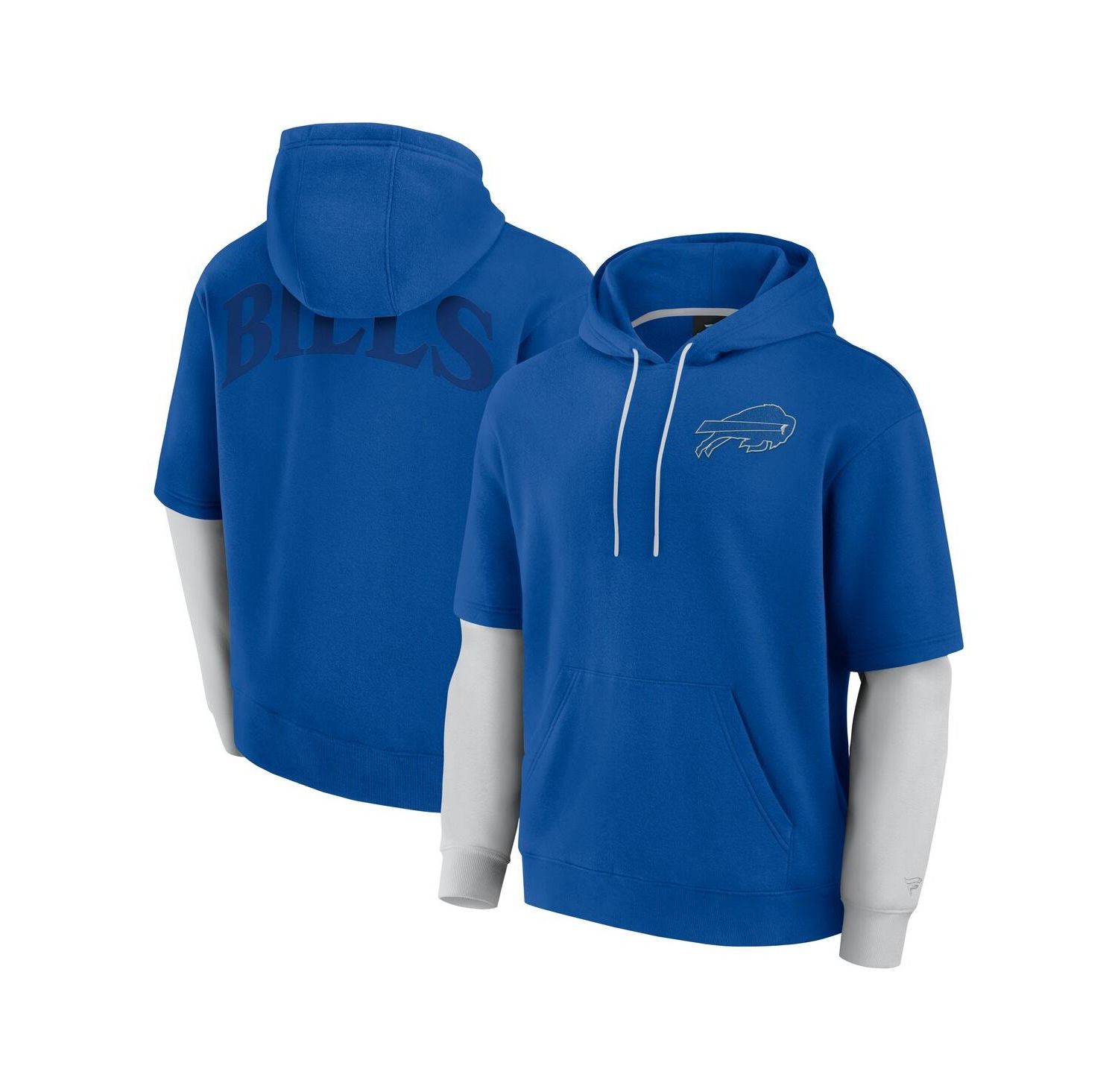 Men's and Women's Royal Buffalo Bills Sleek Elements Pullover Hoodie