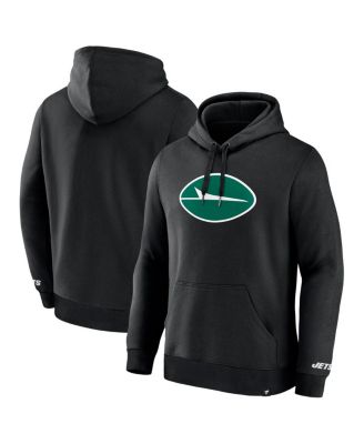 Fanatics - Men's Black New York Jets Legacy Fleece Pullover Hoodie