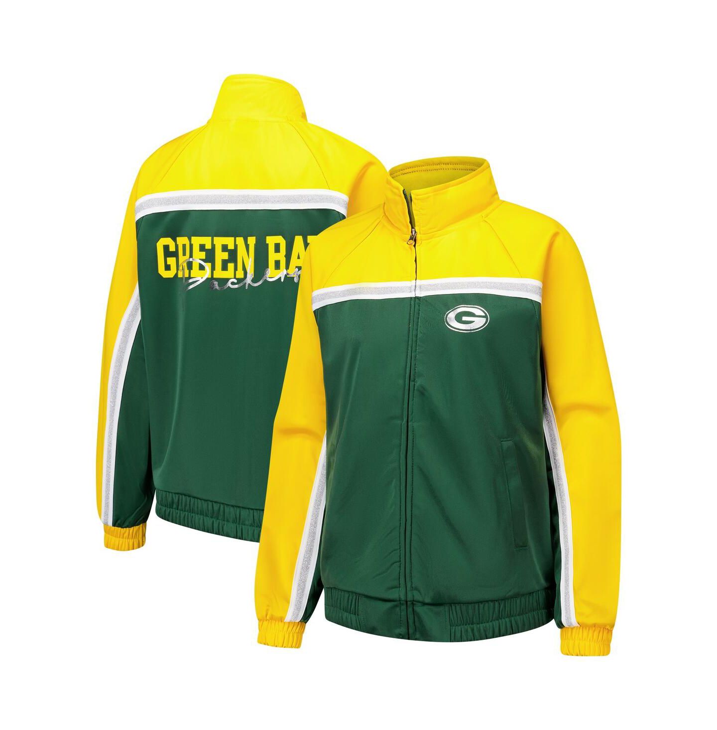 Женская куртка G-III 4Her by Carl Banks Green Bay Packers Post Game Full-Zip Track Jacket — фото 1
