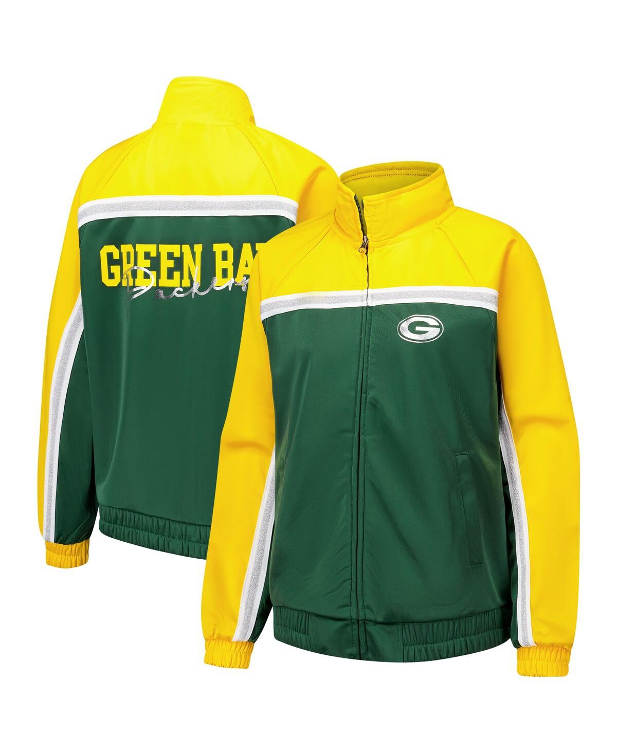 G-iii 4her By Carl Banks Women's Green Bay Packers Post Game Full-zip Track Jacket In Green