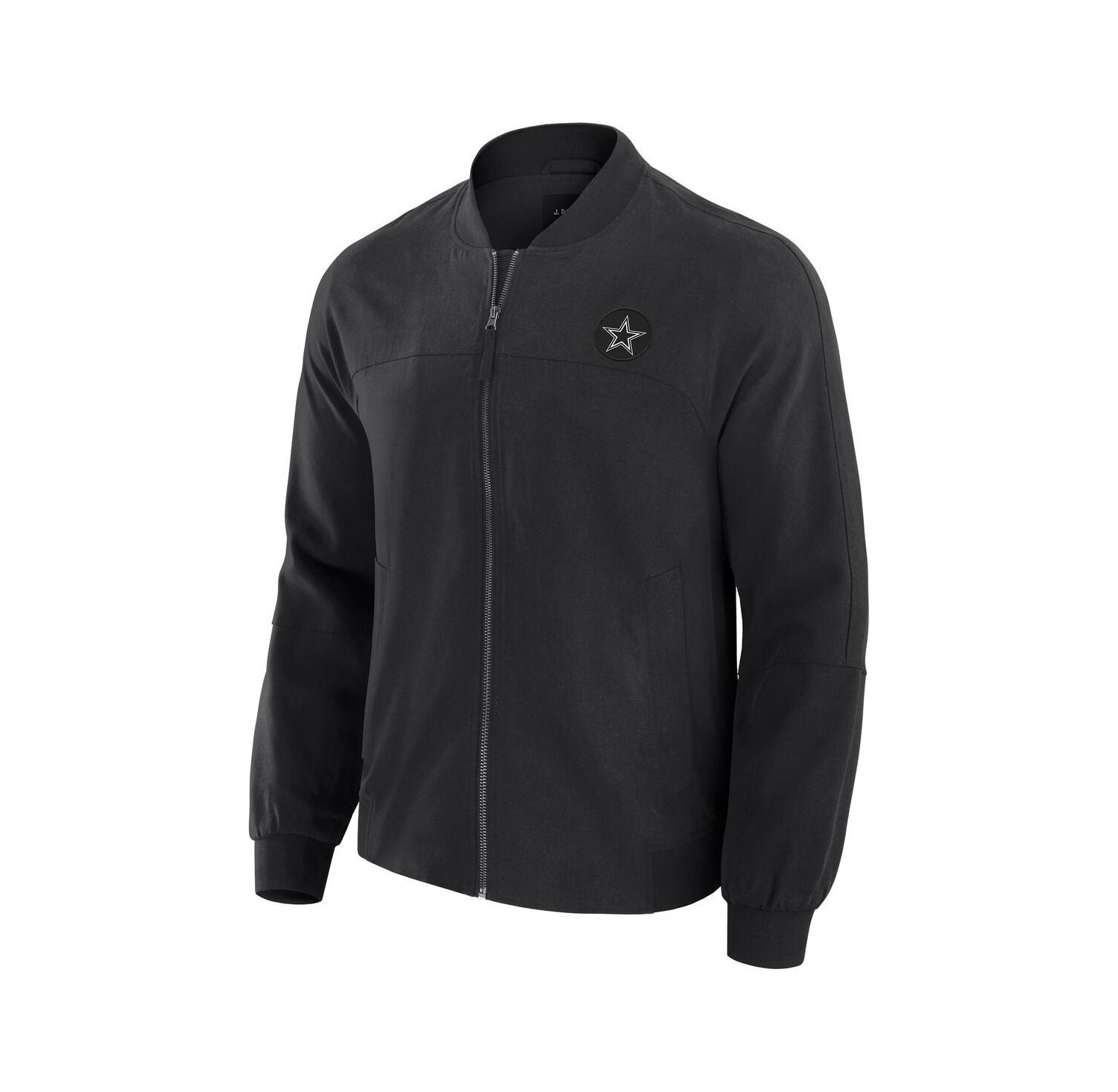 Men's Black Dallas Cowboys Lightweight Cover-4 Tri-Blend Full-Zip Jacket