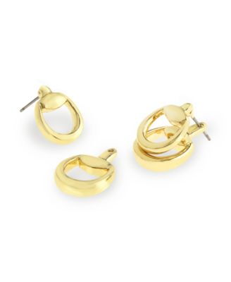 Gold Collegiate C Link Jacket Earrings