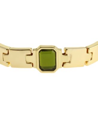 Olivine Gem Watch Chain Bracelet