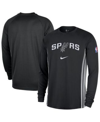 Nike - Men's Black San Antonio Spurs 2025/26 Authentic Pre-Game Legend Dri-FIT Long Sleeve Shooting Shirt