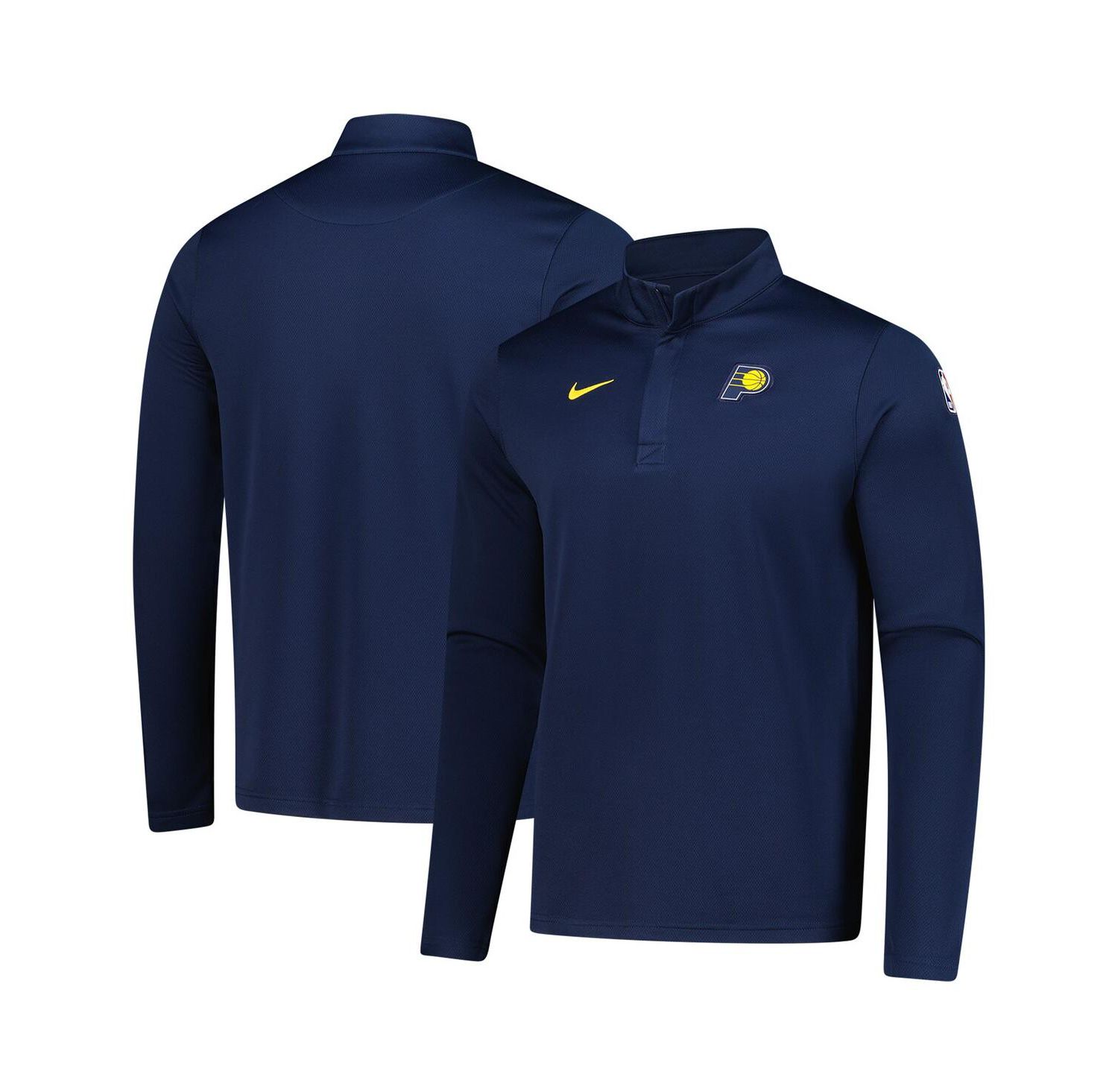 Men's Navy Indiana Pacers 2025/26 Authentic Coaches Quarter-Zip Dri-Fit Sweatshirt