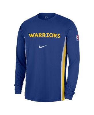 Men's Royal Golden State Warriors 2025/26 Authentic Pre-Game Legend Dri-FIT Long Sleeve Shooting Shirt