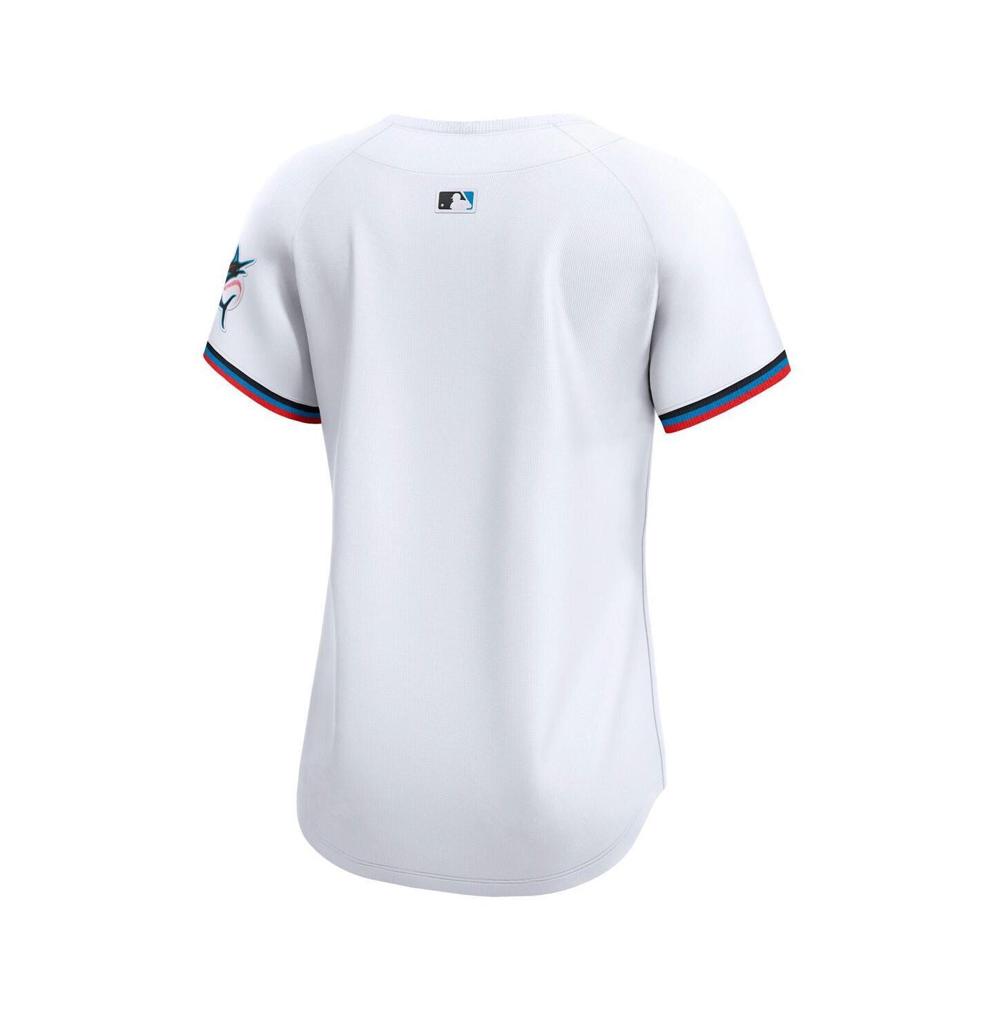 Женский топ Nike White Miami Marlins Home Limited Jersey — фото 3
