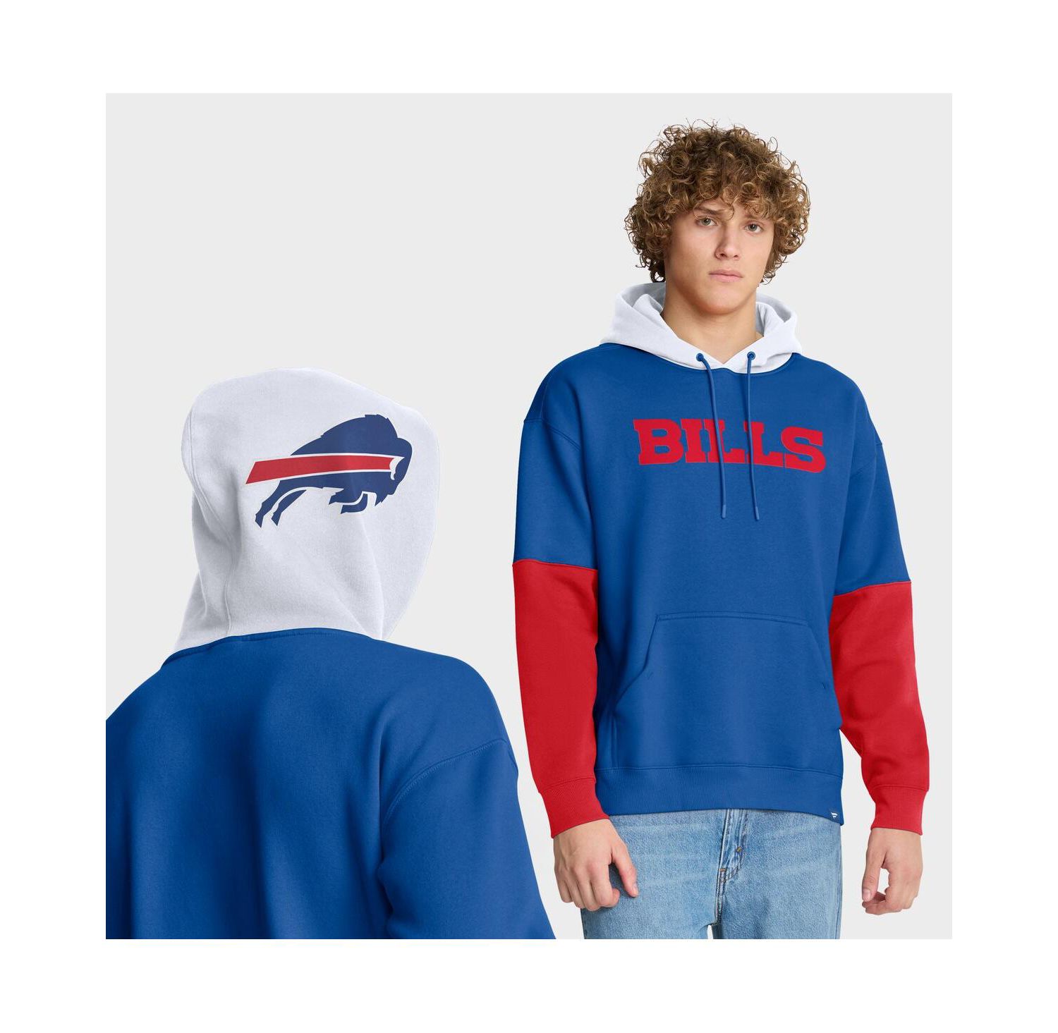 Men's Royal Buffalo Bills Helmet Pullover Hoodie