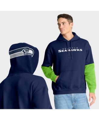 Fanatics - Men's College Navy Seattle Seahawks Helmet Pullover Hoodie