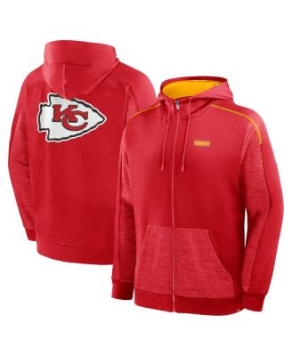 Fanatics - Men's Red Kansas City Chiefs Checkdown Pass Full-Zip Hoodie