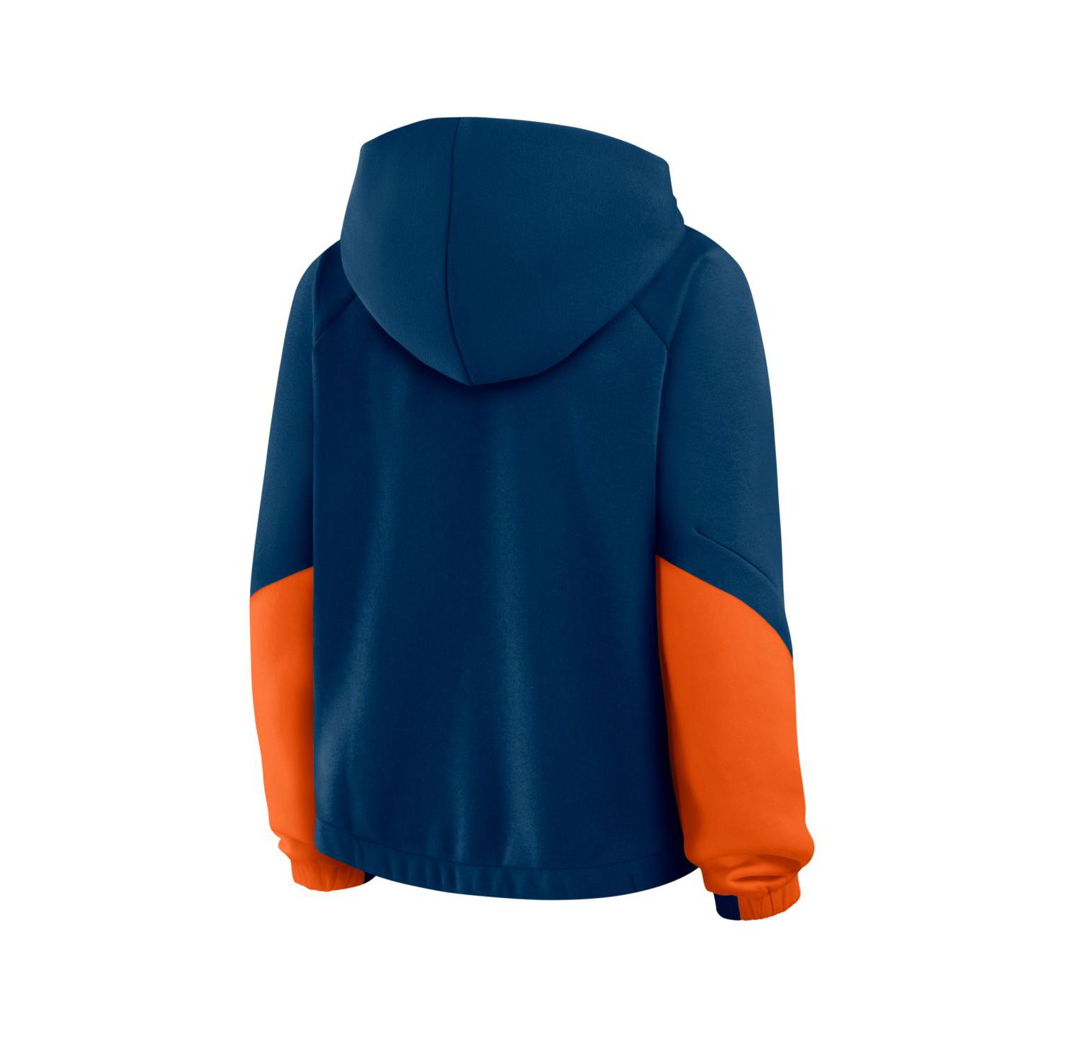 Women's Navy Chicago Bears Oversized Redzone Bubble Screen Pullover Hoodie