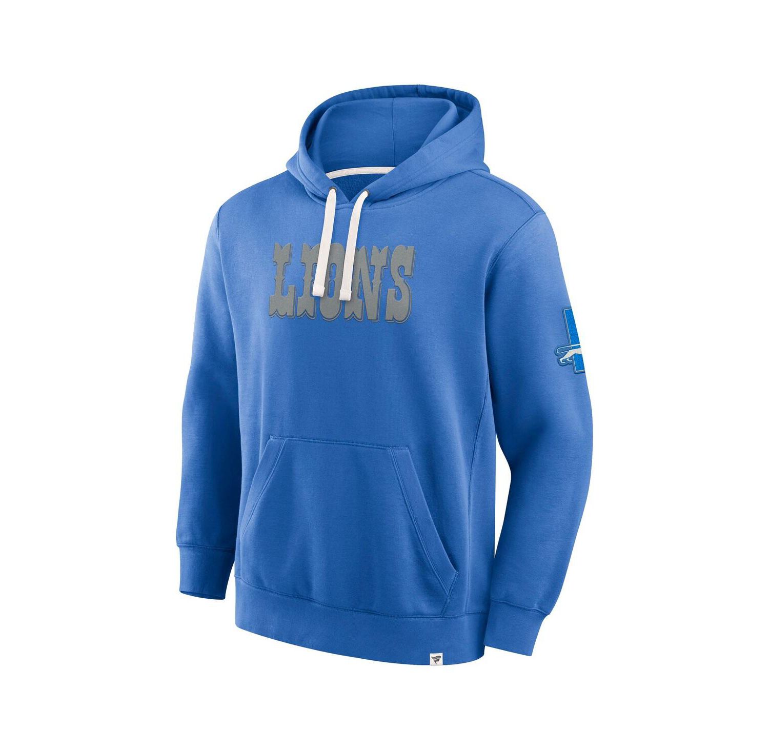 Men's Blue Detroit Lions New Horizons Heritage Pullover Hoodie