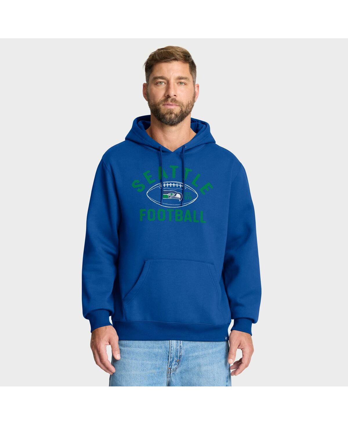 Fanatics Men's Royal Seattle Seahawks Fumblerooski Legacy Pullover Hoodie