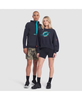 Women's Pitch Blue Miami Dolphins 2025 Rivalries Collection Oversized Phoenix Fleece Sweatshirt