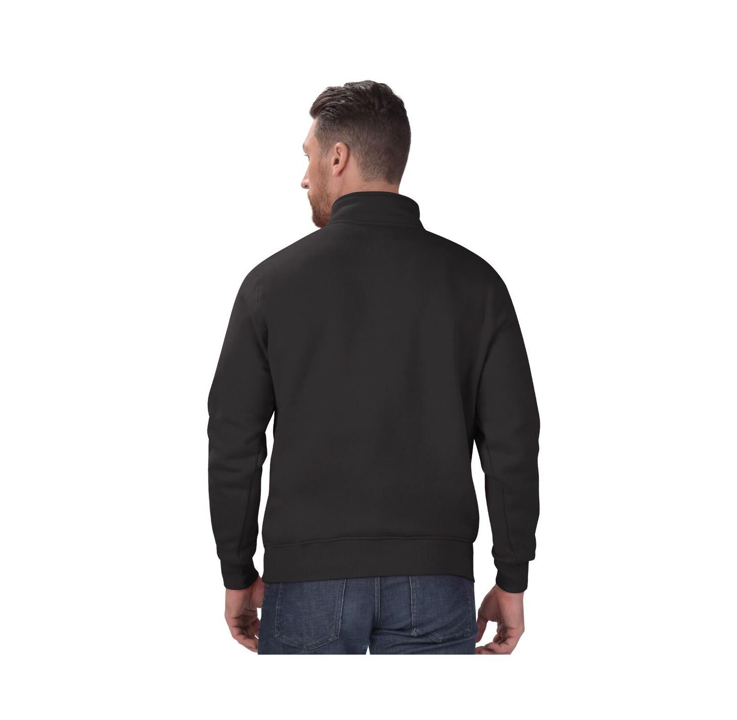 Men's Black Minnesota Vikings Classic Half-Zip Pullover Sweatshirt