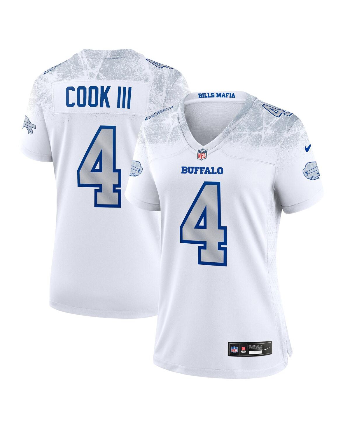 Nike Women's James Cook Iii White Buffalo Bills 2025 Rivalries Collection Game Jersey - White