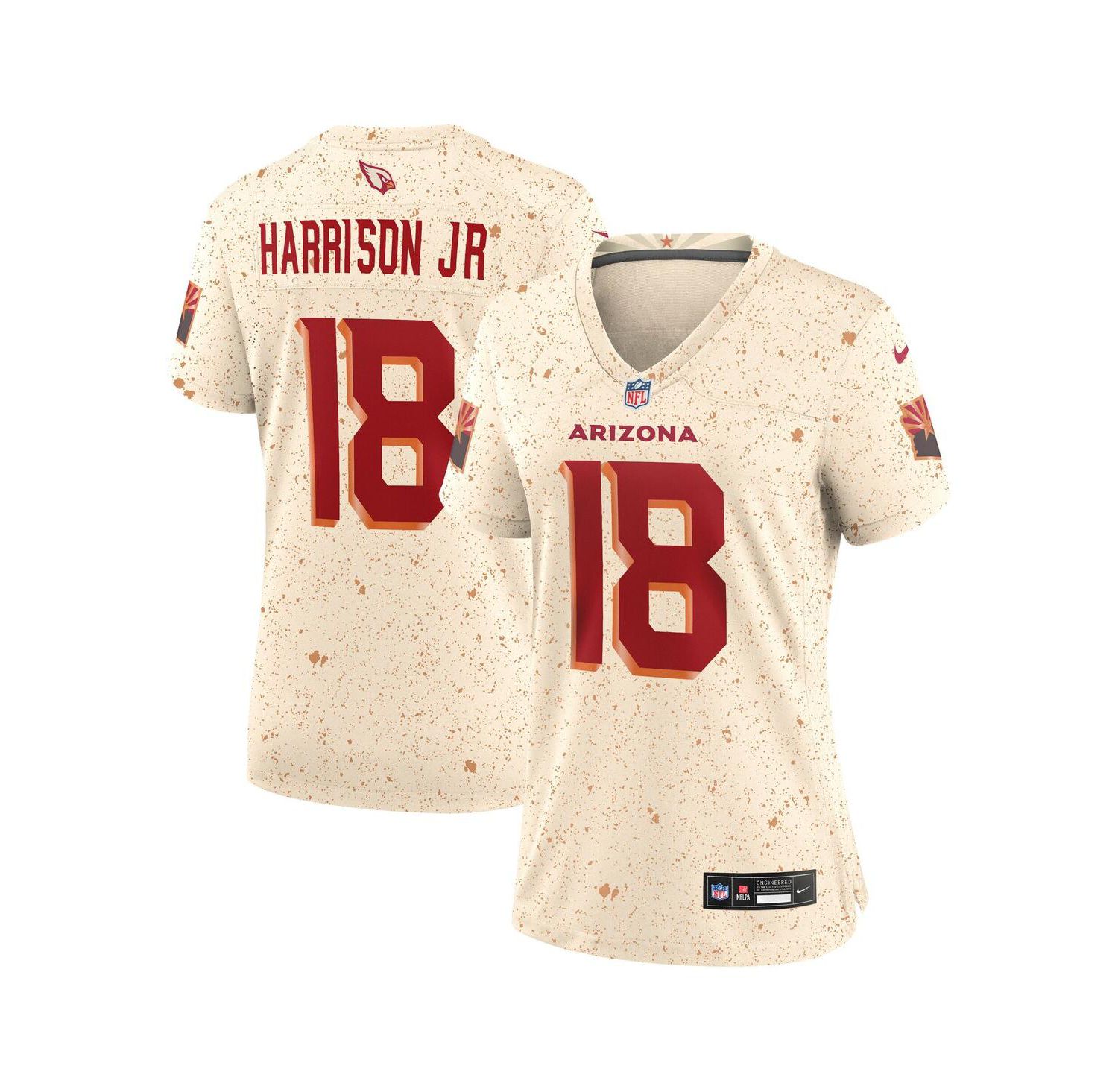 Women's Marvin Harrison Jr. Natural Arizona Cardinals 2025 Rivalries Collection Game Jersey