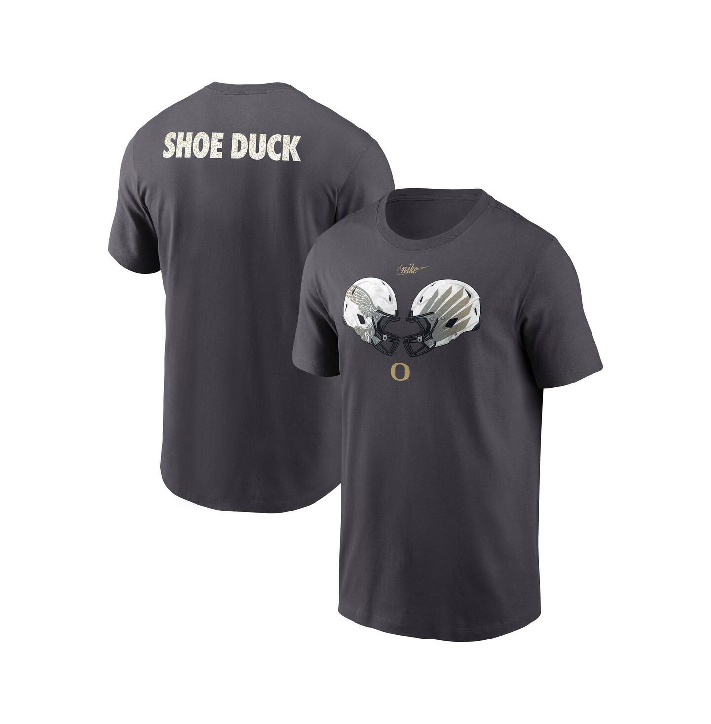 Мужская футболка Nike Anthracite Oregon Ducks Shoe Duck Unstoppable Force Dri-FIT — фото 1