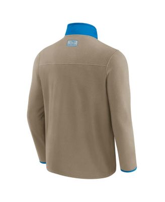 Darius Rucker Collection by x NFL Men's Tan Detroit Lions Heavyweight Polar Fleece Full-Zip Jacket