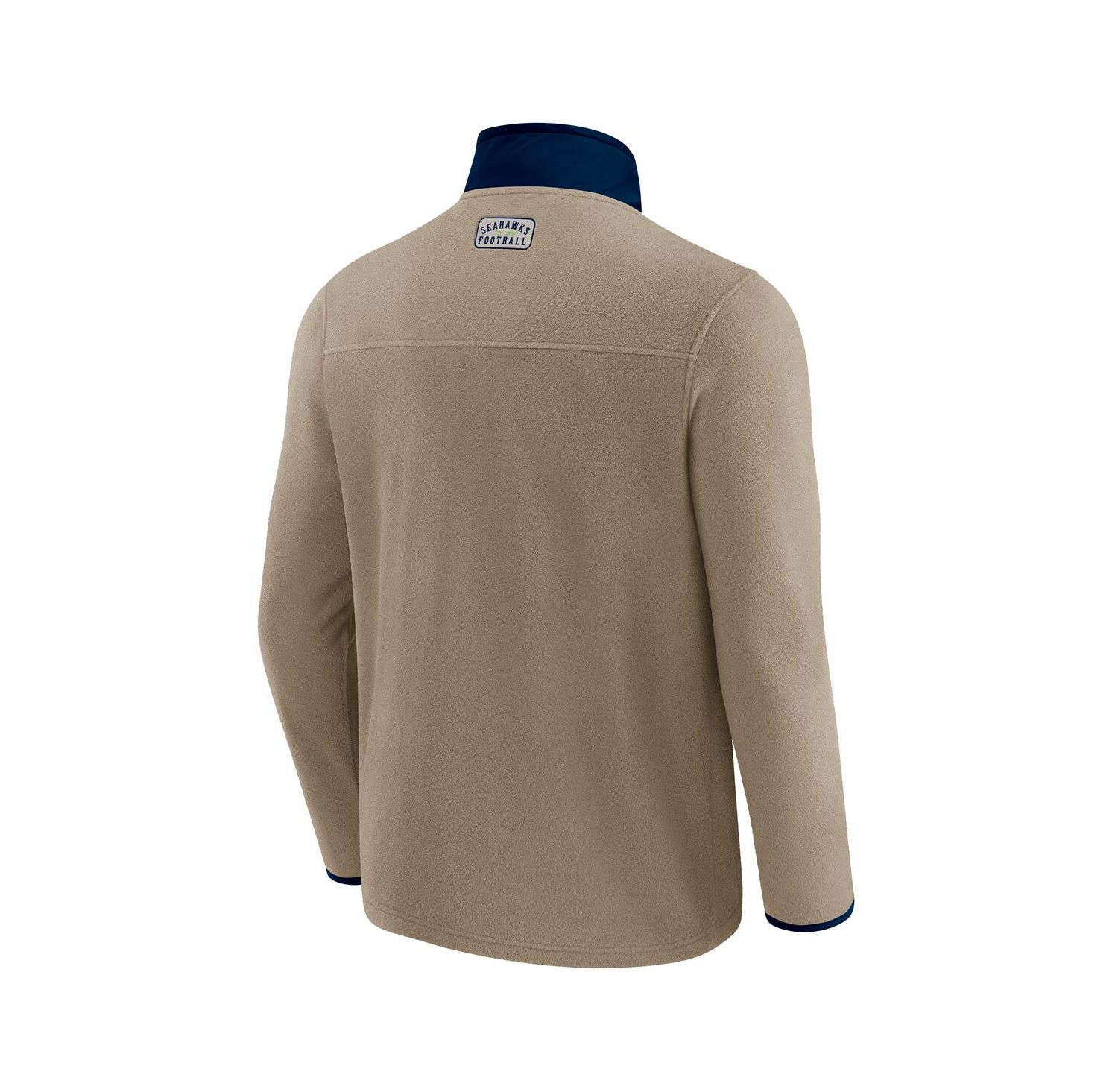Darius Rucker Collection by x NFL Men's Tan Seattle Seahawks Heavyweight Polar Fleece Full-Zip Jacket