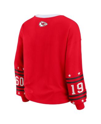 Women's Red Kansas City Chiefs Plus Size Sport Long-Sleeve T-Shirt