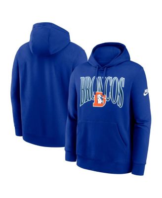 Nike - Men's Royal Denver Broncos Full Blitz Club Fleece Pullover Hoodie