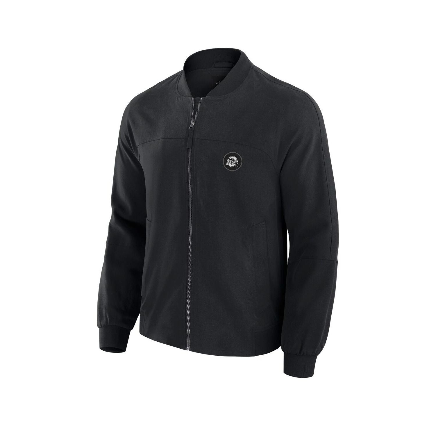 Men's Black Ohio State Buckeyes Lightweight Cover-4 Tri-Blend Full-Zip Jacket