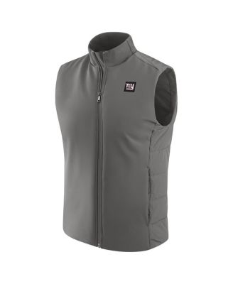 Men's Graphite New York Giants Front Office Full-Zip Vest