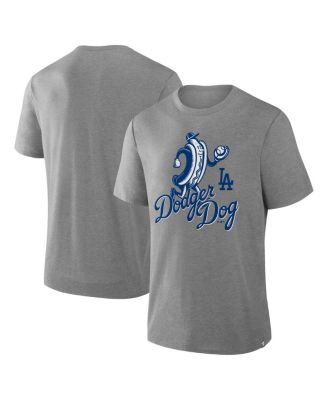 Fanatics - Men's Heather Gray Los Angeles Dodgers Tribute IYKYK Tri-Blend T-Shirt
