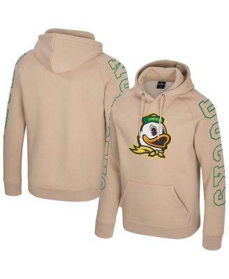 Colosseum - Men's Tan Oregon Ducks Big Break Raglan Hoodie