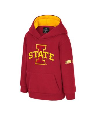 Toddler Cardinal Iowa State Cyclones Big Logo Volume Fleece Pullover Hoodie