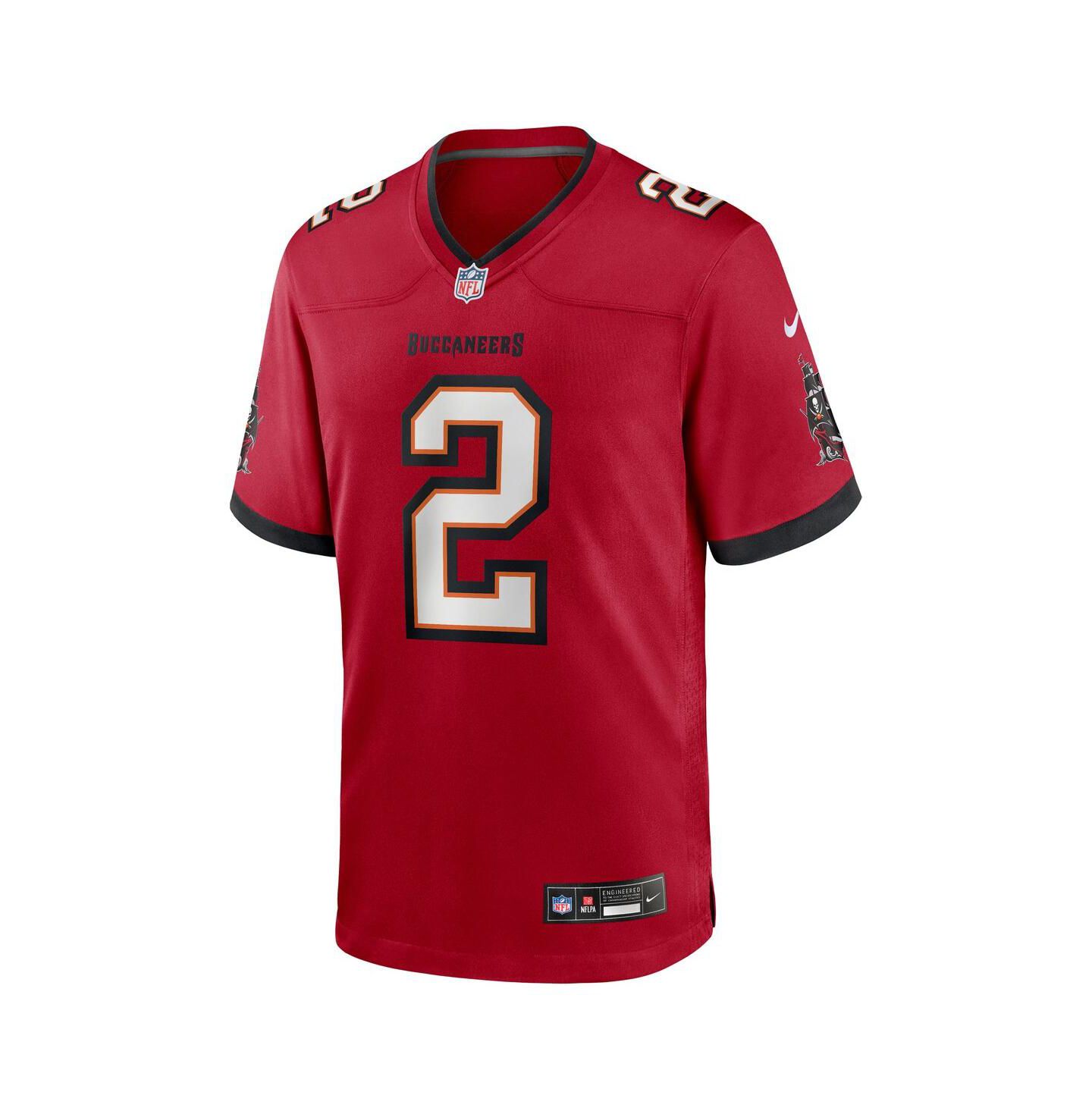 Мужское командное игровое джерси Nike Emeka Egbuka Tampa Bay Buccaneers, Red — фото 3