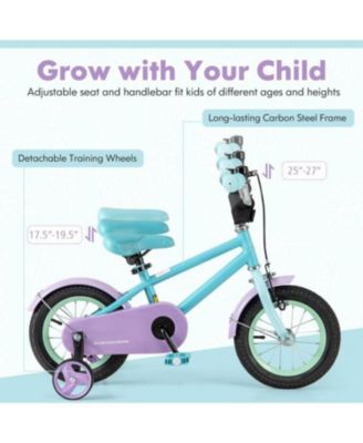 12 Inch Kids Bike with Adjustable Handlebar and Saddle