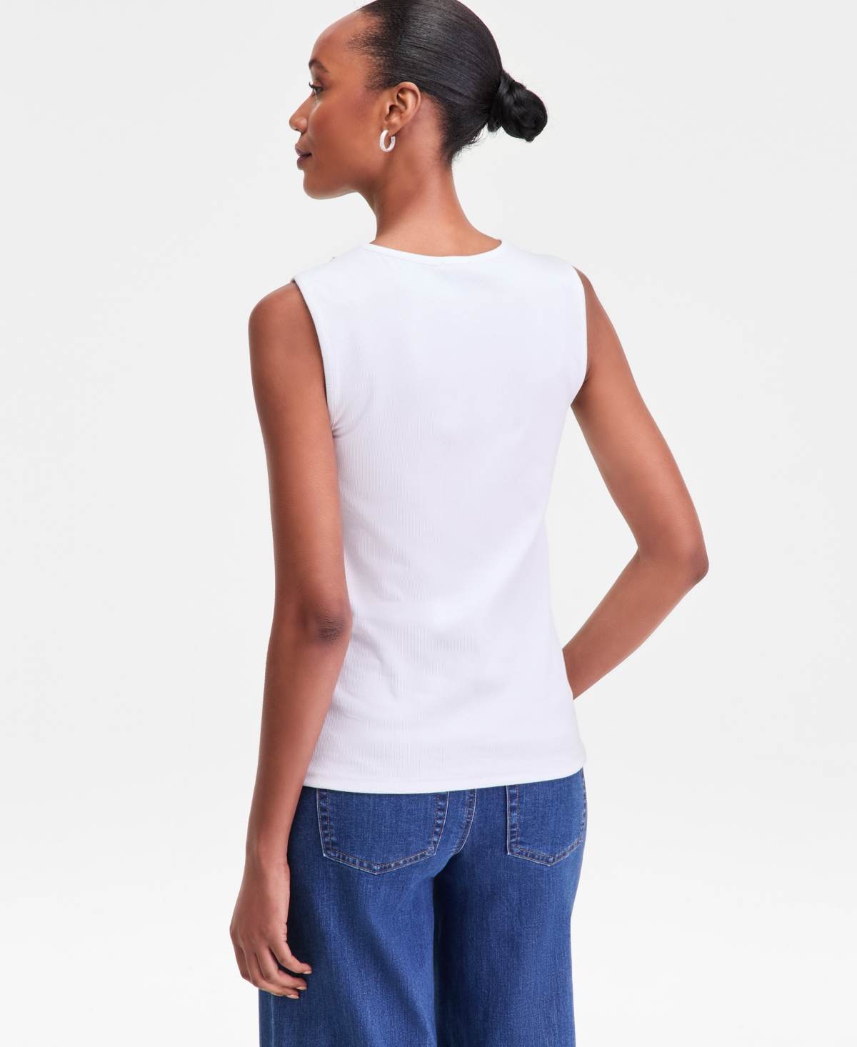 I.n.c. International Concepts Women's Embellished Cutout Sleeveless Top, Macy's Exclusive