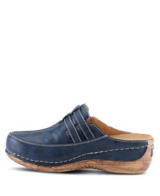 Happy Women's Slip-On Clog with Buckle Closure