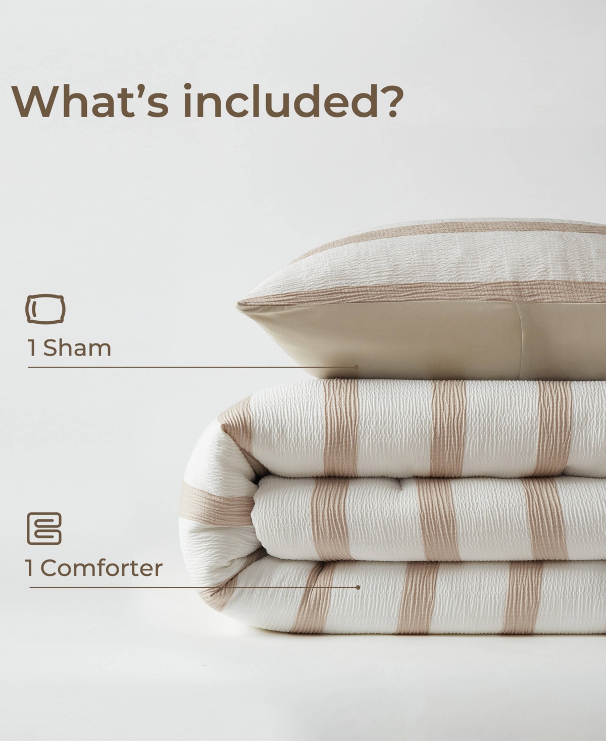 510 Design Merritt Yarn-dyed Striped 2-pc. Comforter Set, Twin/twin Xl In Brown