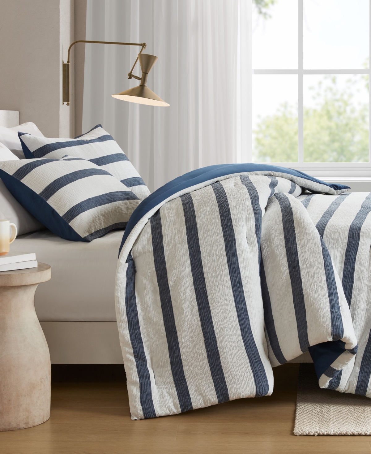 510 Design Merritt Yarn-Dyed Striped 3-Pc. Comforter Set, Full/Queen