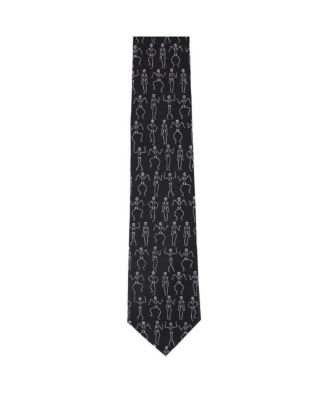 Big & Tall Davy Bones the Dancing Skeleton Silk Novelty Necktie
