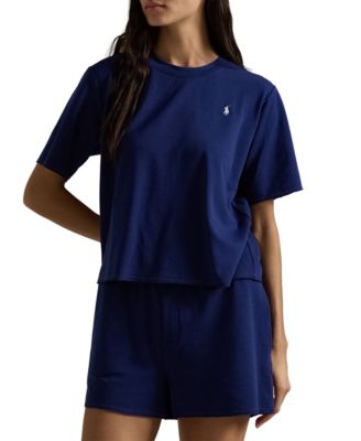 Women's 2-Piece Crewneck Top and Shorts Pajama Set