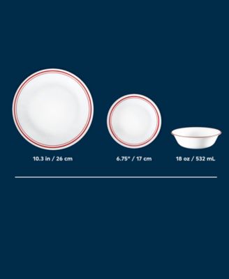 Logan 18-Pc. Dinnerware Set, Service For 6