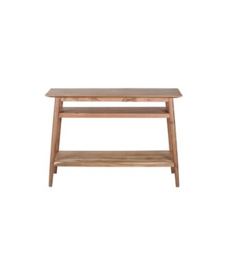 Portola Solid Acacia Wood Console Table, Natural