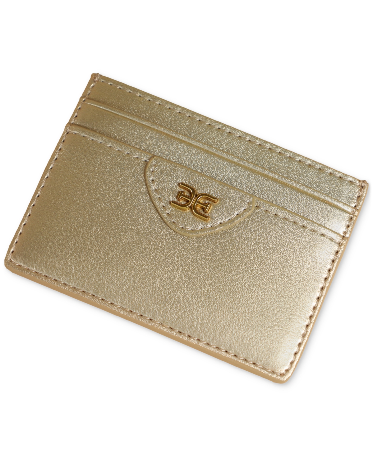 Sam Edelman Holiday 5-slot Card Case In Gold
