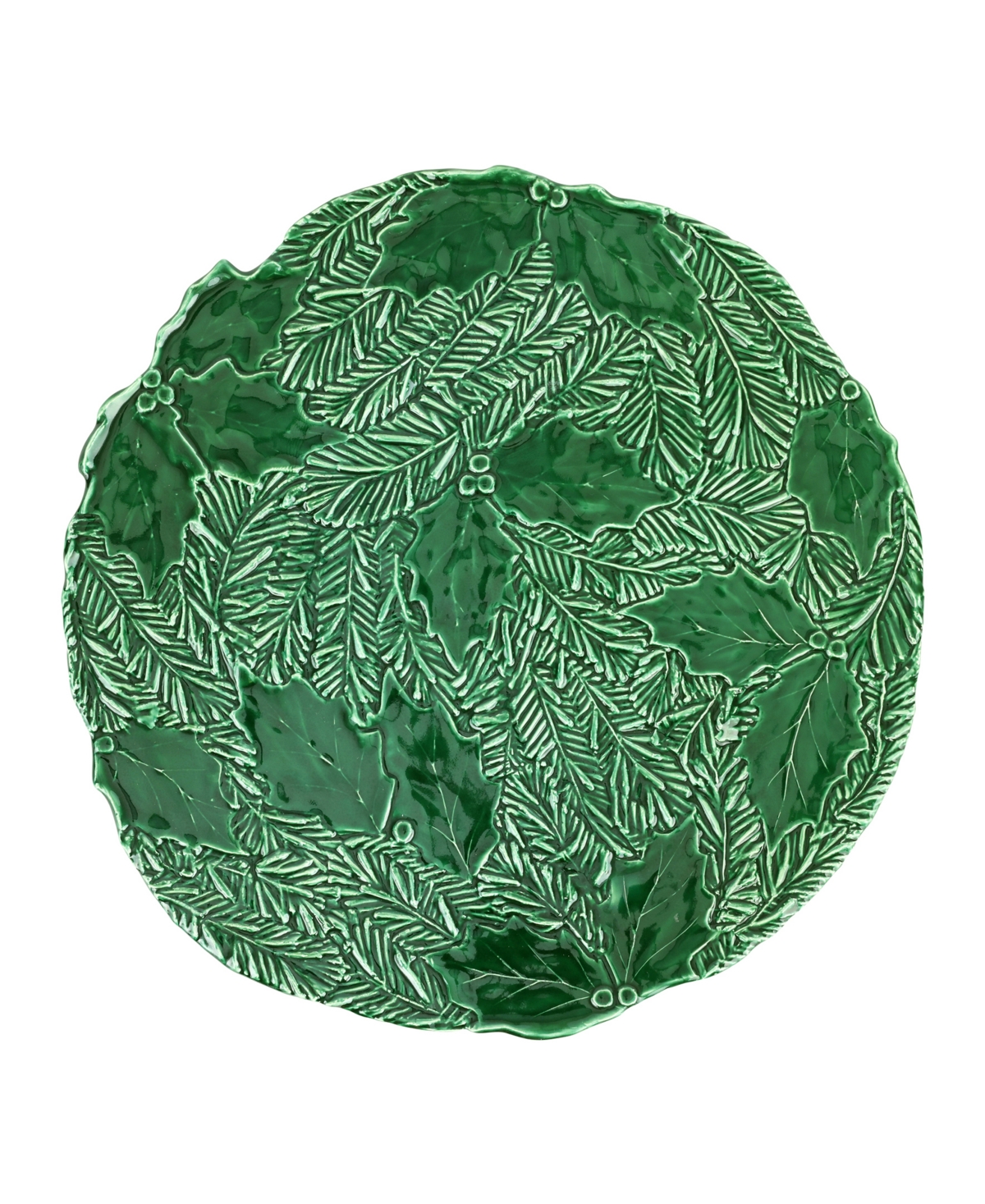 Vietri Lastra Figural Cake Stand In Green