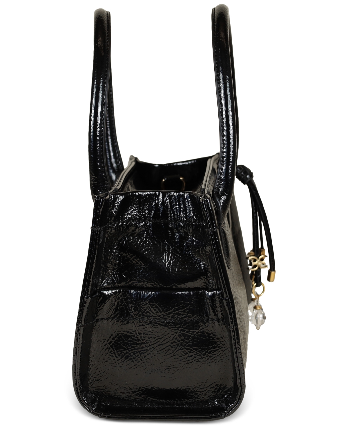 Sam Edelman Holiday Bottom Embossed Small Satchel Bag In Black