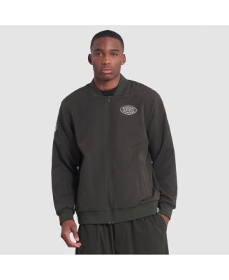 Nike - Men's Gotham Green New York Jets 2025 Rivalries Collection Sideline Full-Zip Bomber Jacket