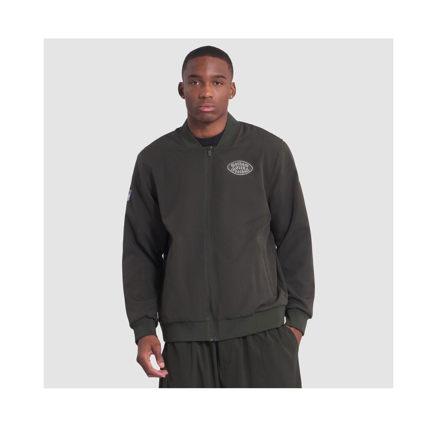 Men's Gotham Green New York Jets 2025 Rivalries Collection Sideline Full-Zip Bomber Jacket