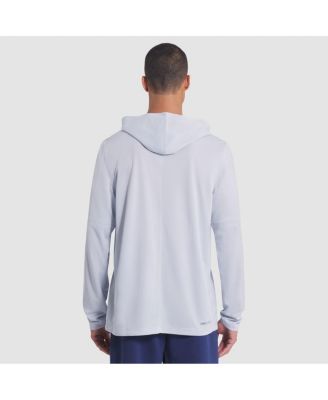 Men's Silver Buffalo Bills 2025 Rivalries Collection Sideline Dri-FIT Long Sleeve Hoodie T-Shirt